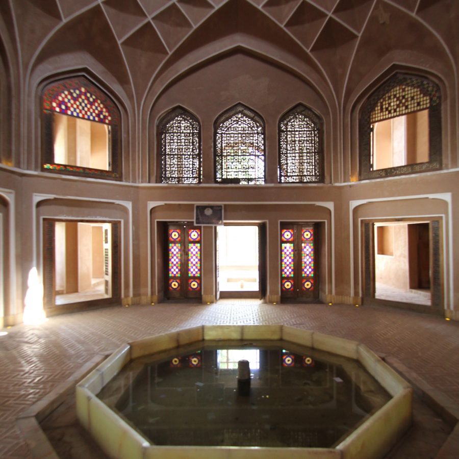 باغ دولت آباد یزد، نمایی از داخل عمارت